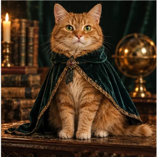 Example: a cat in a fantasy universe