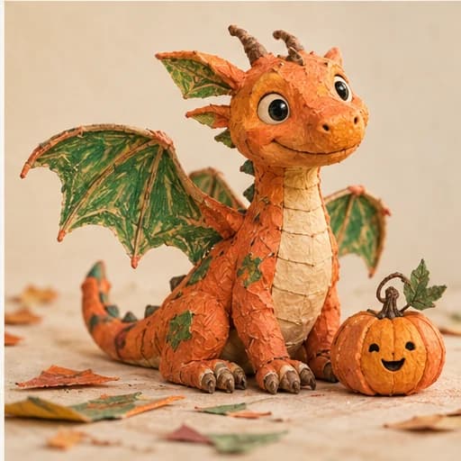 Example: a dragon inspired by a drawing